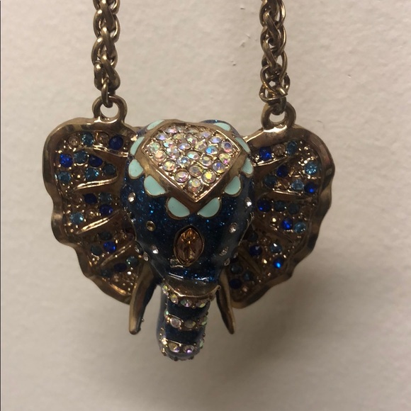 Betsey Johnson Elephant Statement Necklace - Picture 4 of 5